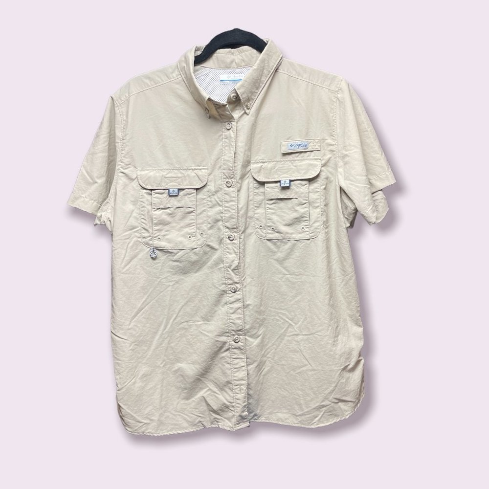 NWT Columbia Women's PFG Bahama Fishing Shirt - Green - Large